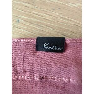 KanCan Womens High Rise Cuffed Denim Shorts Dusty Rose Pink Size 29